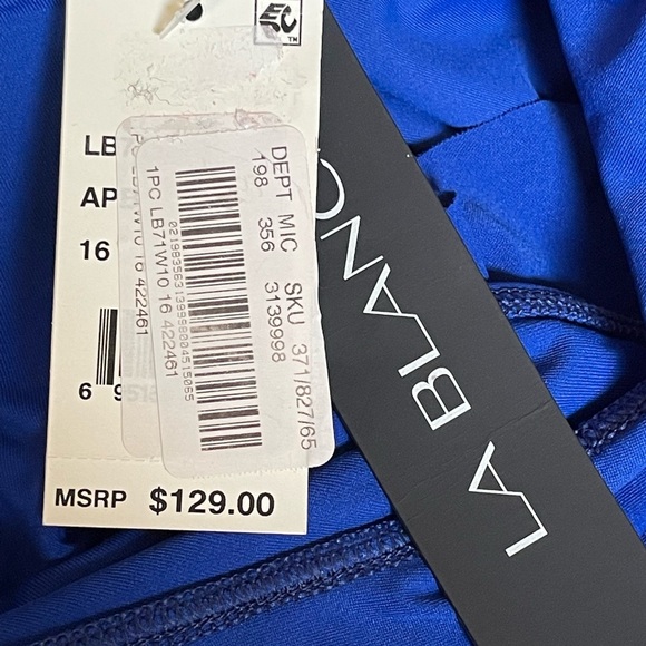 La Blanca Blue Women One Piece
Swimsuit Sexy One Shoulder size 16 - Picture 14 of 15